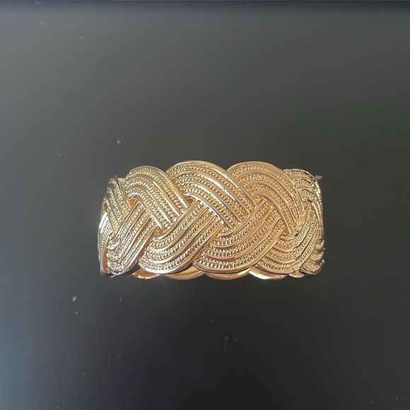 18K Gold Plated Cuff Bracelet- Women - Picture 7 of 7